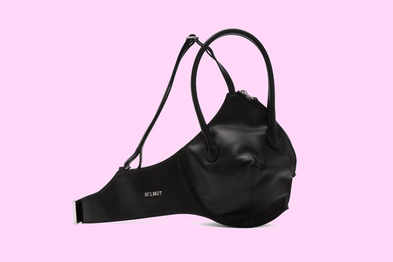 Helmut Lang Shayne Oliver Black Leather Bra Bag | Hypebae