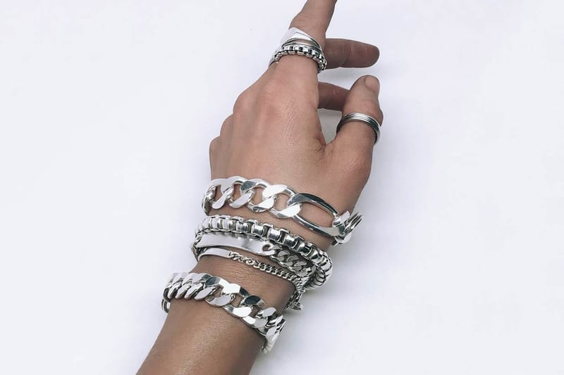 国内発送 MARTINE ALI PIN CHAIN BRACELET Martine Ali curb-chain Bracelet | Silver | FARFETCH