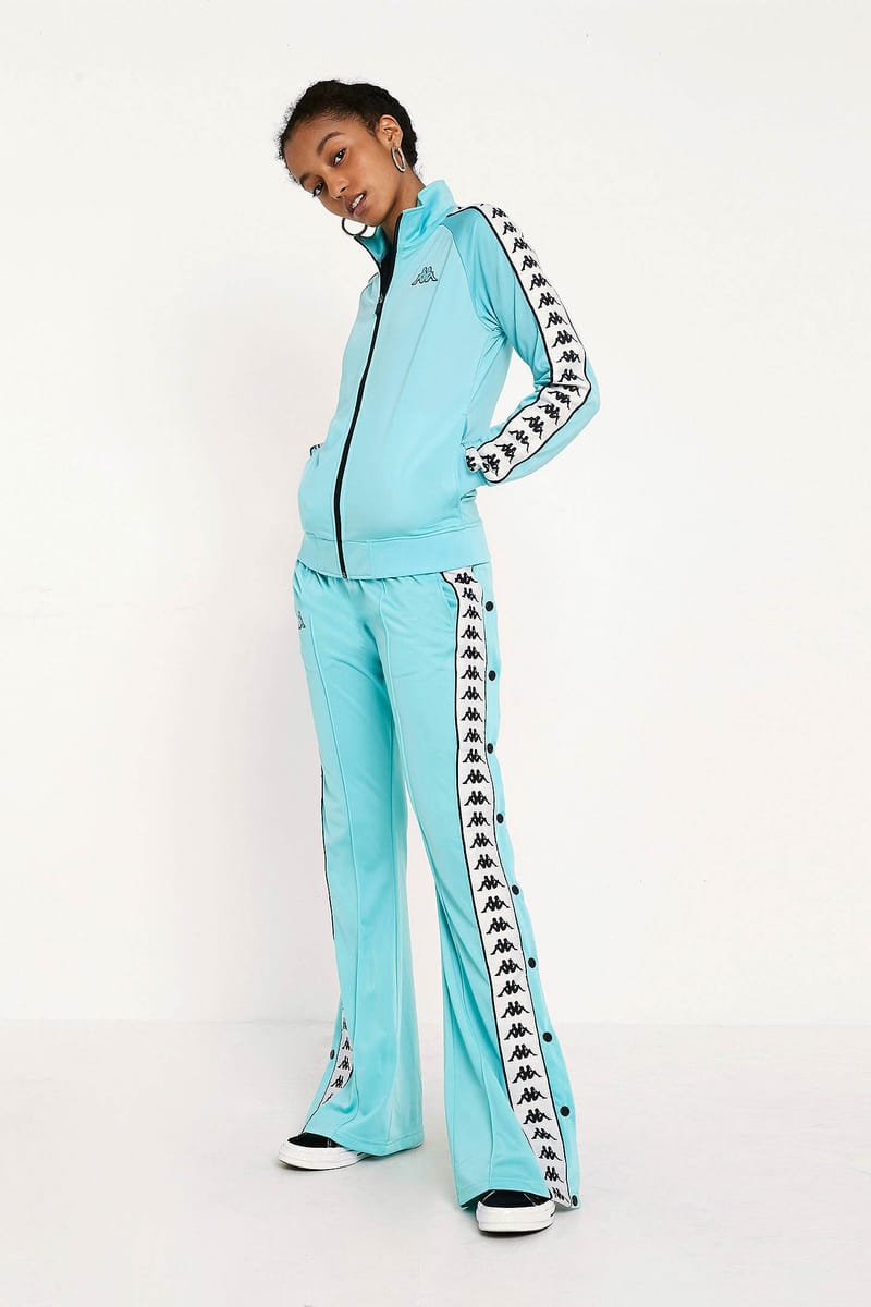 激渋カラー✨ フェイエノールト y2k 00s トレーニングトップ kappa Kappa Track Jacket and Popper Pants in Turquoise | Hypebae