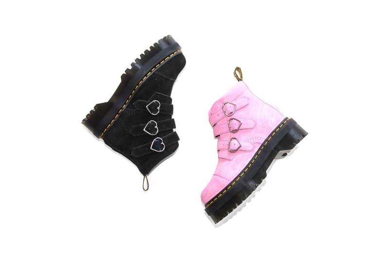 Dr.Martens x Lazy Oaf コラボ PINK SUEDE UK4 DR. MARTENS X LAZY OAF: Pink gets tough with this collab Jungle