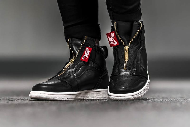 Nike Air Jordan 1 Hi Zip Black and White Release | Hypebae