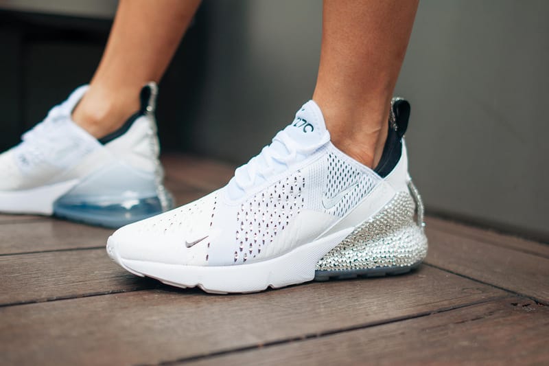 Nike air max 270 hotsell silver glitter