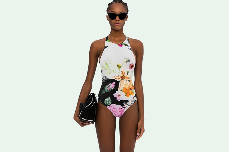 Gucci bathing cheap suit white