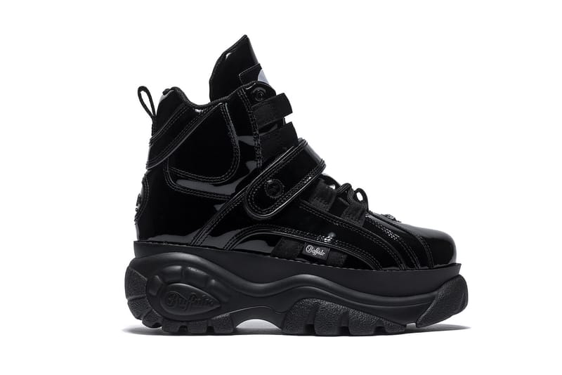 Buffalo London Platform Sneakers Patent Black | Hypebae