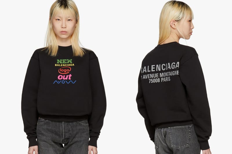 Balenciaga sweatshirt womens 2018 online