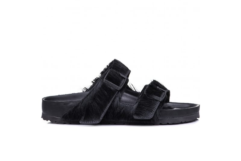 靴 Rick Owens X Birkenstock Arizona Sandals Rick Owens Arizona Leather Black Silver | BIRKENSTOCK