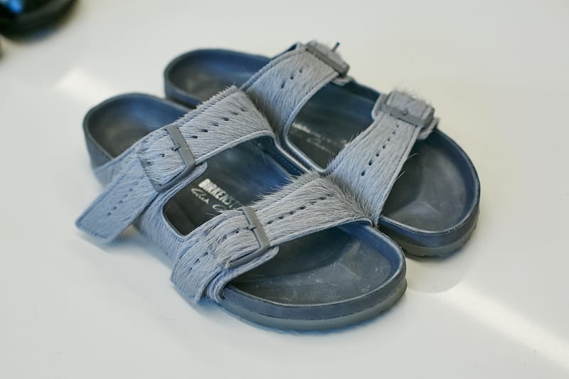 Rick owens birkenstock online fur