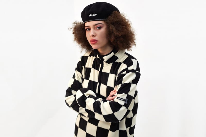 Stussy Releases Monochrome Checkerboard Fleece | Hypebae