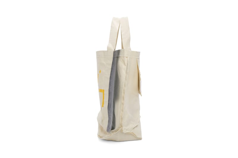 A Cold Wall Plastic Fabricks トートバッグ A-COLD-WALL* Beige Plastic Frayed Tote Bag | Hypebae