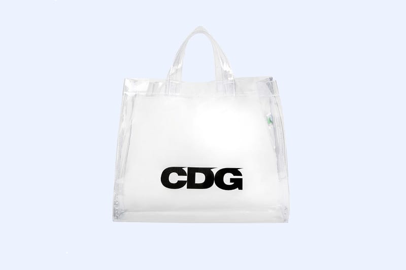 COMME des GARÇONS Logo Plastic Tote Bag 2018 | Hypebae