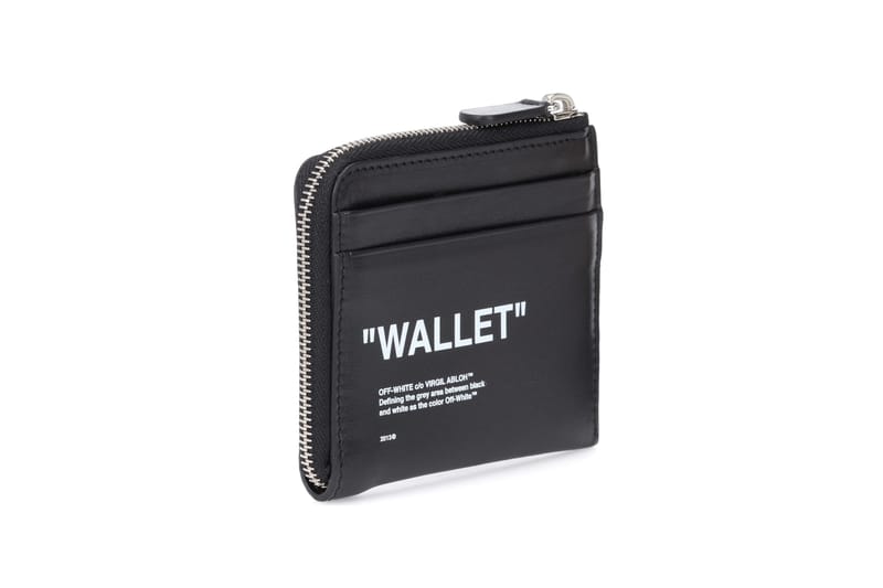 OFF-WHITE オフホワイト　WALLET Virgil abroh Off-White™ Releases Black Leather Wallet | Hypebae
