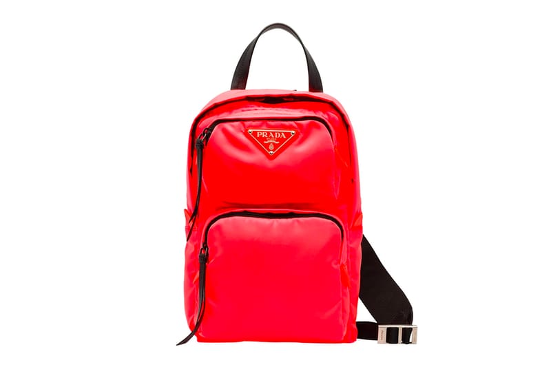 Prada nylon one online shoulder backpack