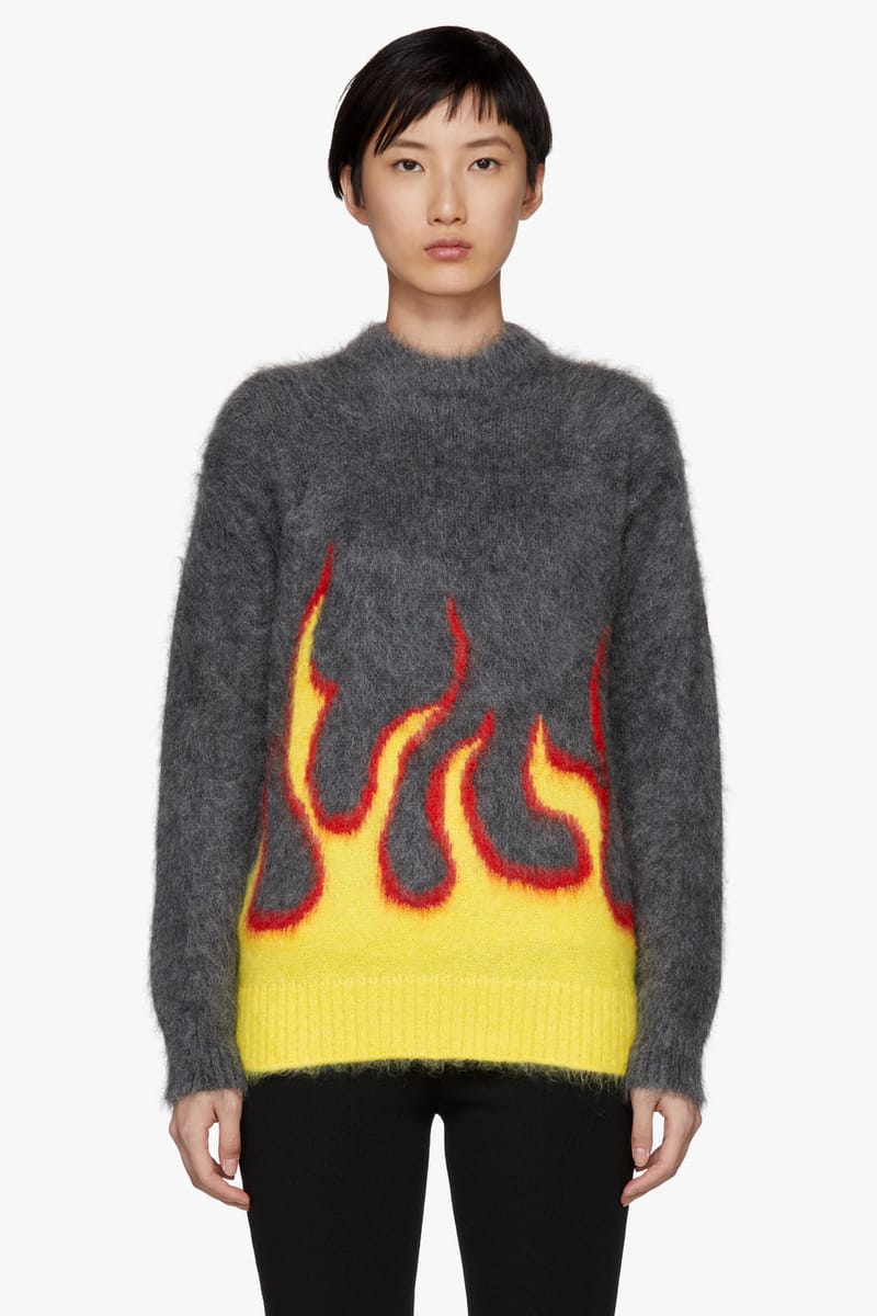 Prada Flame Fire Mohair Blend Sweater | Hypebae