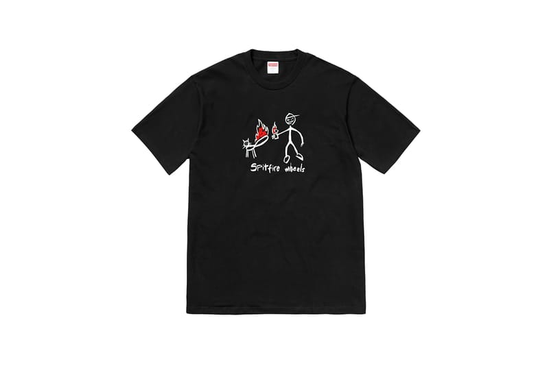 Supreme spitfire hotsell tee black