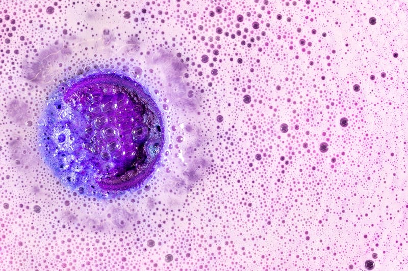 video of a bath bomb