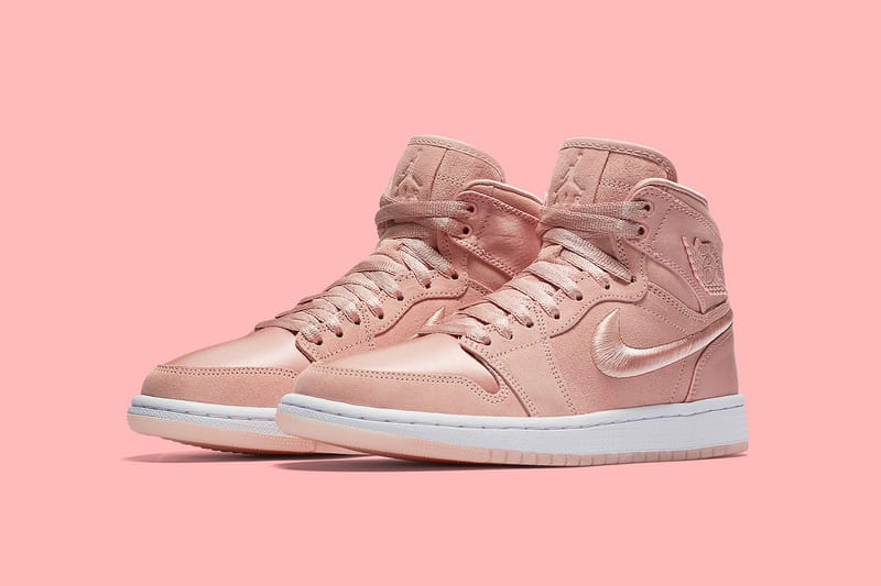 Pink and best sale blue jordans 2018