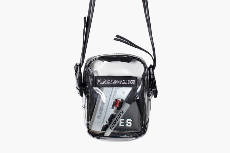 places faces shoulder bag