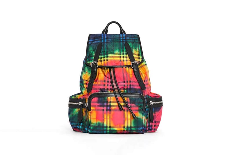 Burberry's Check Backpack in Rainbow Tie-Dye | Hypebae