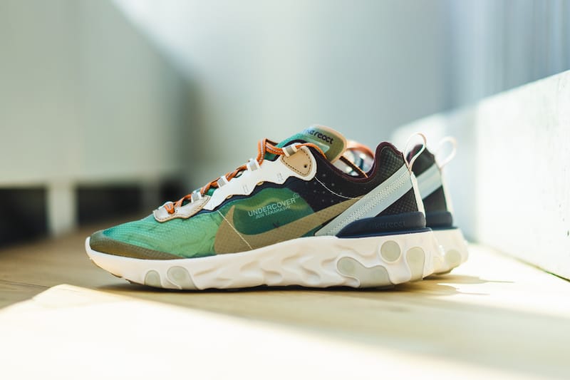 スニーカー 27cm UNDERCOVER NIKE REACT ELEMENT 87 UNDERCOVER x Nike React Element 87 Closer Look | Hypebae