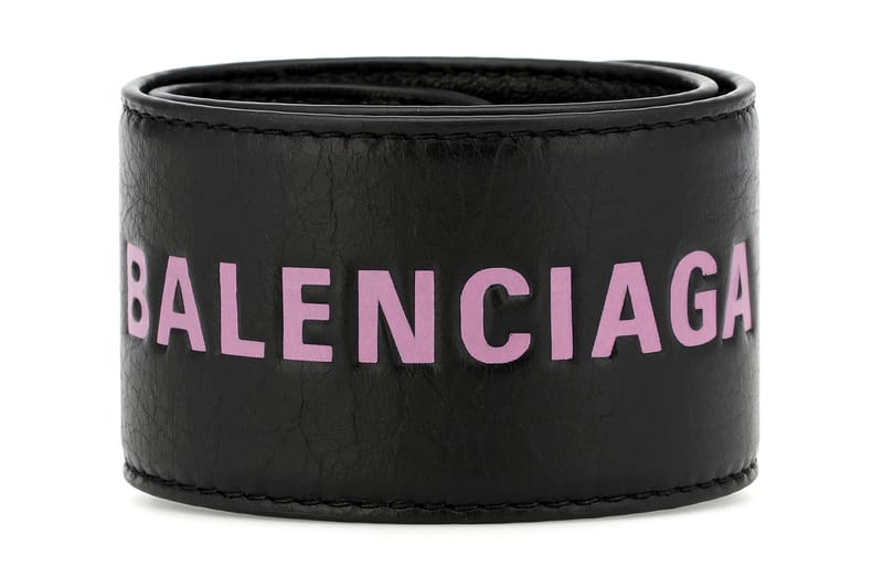 Where to Buy Balenciaga Leather Logo Slap Bracelet | Hypebae