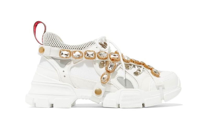 Gucci's Flashtrek Sneaker in White and Black | Hypebae