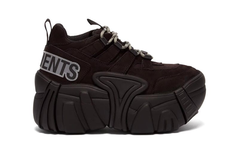 V*F様 Vetements × SWEAR 厚底スニーカー 38 Vetements x SWEAR' Suede Platform Sneaker Black | Hypebae