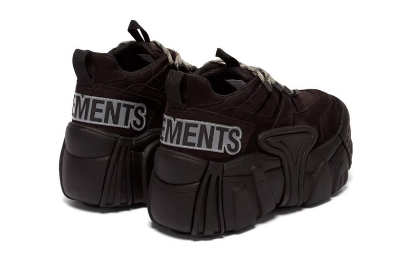 Vetements x SWEAR' Suede Platform Sneaker Black | Hypebae