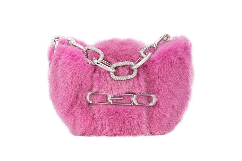 【レア】her lip to Crystal Faux Fur Mini Bag Alexander Wang Pink Fur Bedazzled CEO Mini-Bag | Hypebae