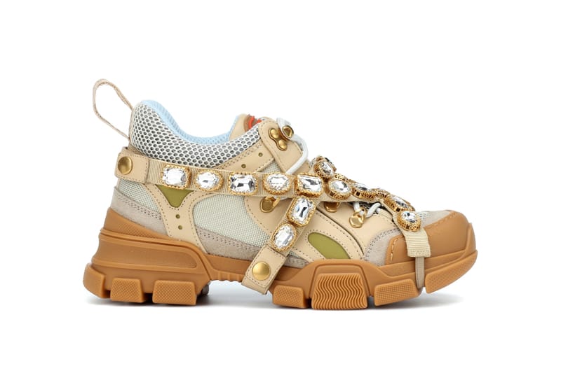 Gucci Flashtrek Trainer in Beige and Brown | Hypebae
