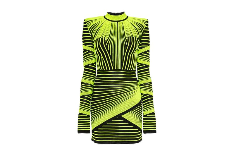 Balmain kleid neon hotsell