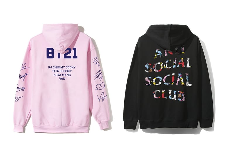 ANTI SOCIAL SOCIAL CLUB × BT21コラボ、BTS BTS BT21 x Anti Social Social Club Hoodies | Hypebae