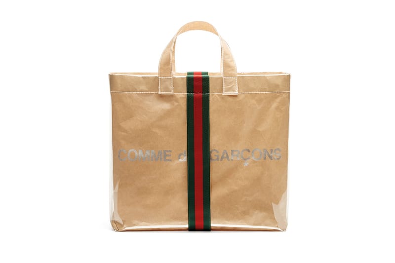 Gucci x COMME des GARÇONS Plastic Paper Tote Bag | Hypebae