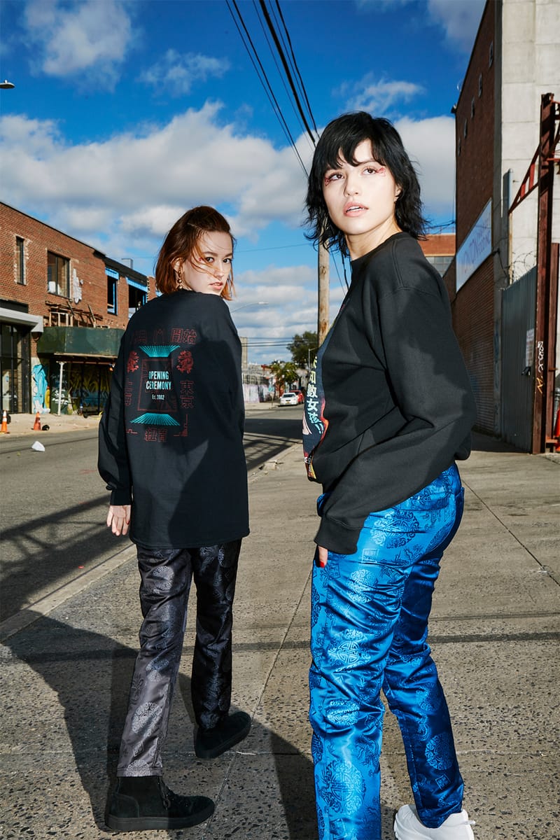 新品タグ付き！opening ceremony  x-girl  コラボパーカー x-girl-xlarge-opening-ceremony