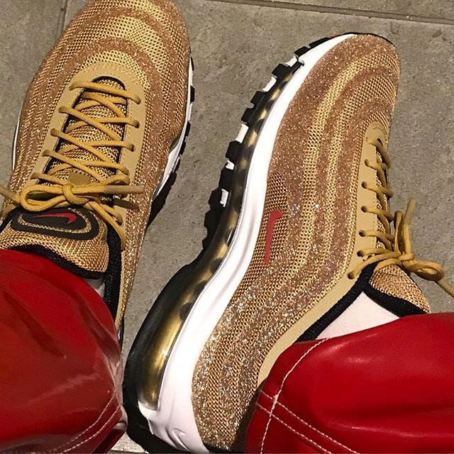 Nike Air Max 97 Metallic Gold Swarovski Ava Nirui | Hypebae