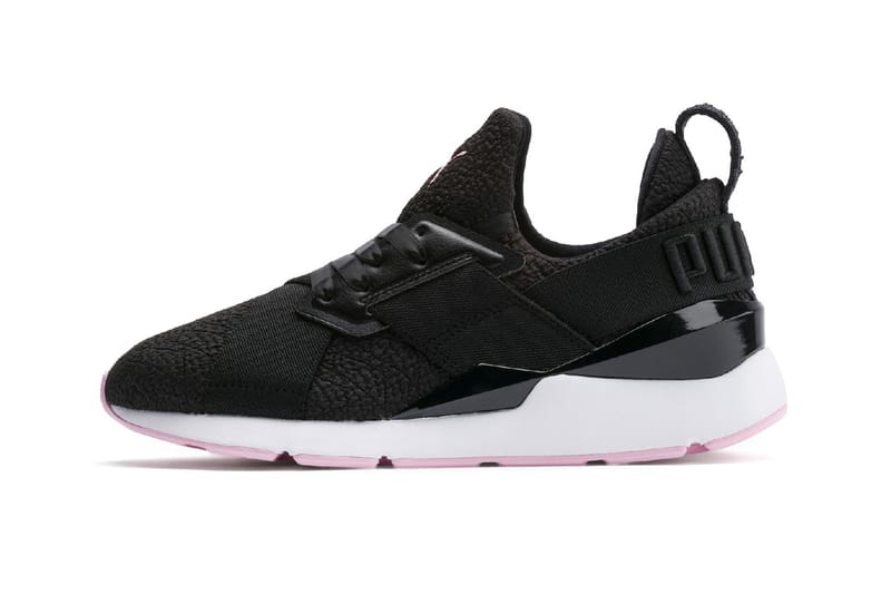 Puma muse cheap black and pink