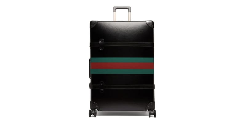 Gucci x Globe-Trotter Black Leather Suitcase | Hypebae