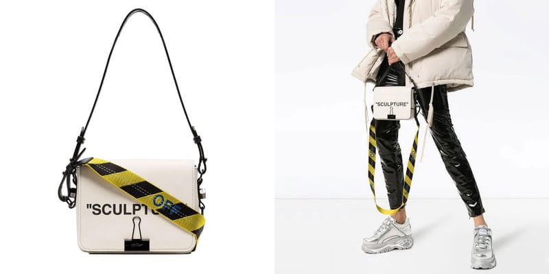 off-white オフホワイト スカルプチャーバッグsculpturebag OFF-WHITE Sculpture beige leather shoulder bag | Off-White（オフ