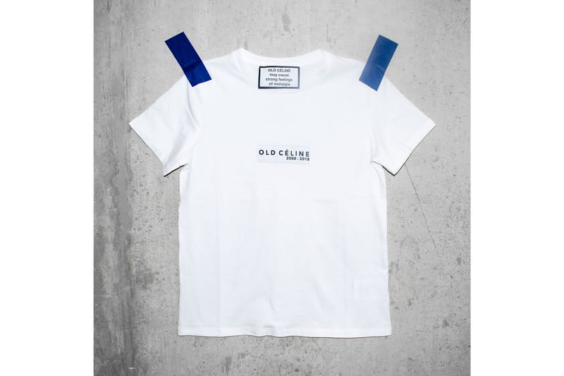 Old Céline T-Shirt in White and Gray Phoebe Philo | Hypebae
