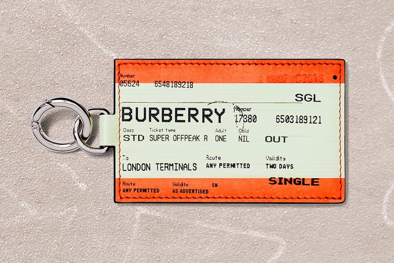 BURBERRY　キーリング Burberry Releases B Series Train Ticket Keyring | Hypebae