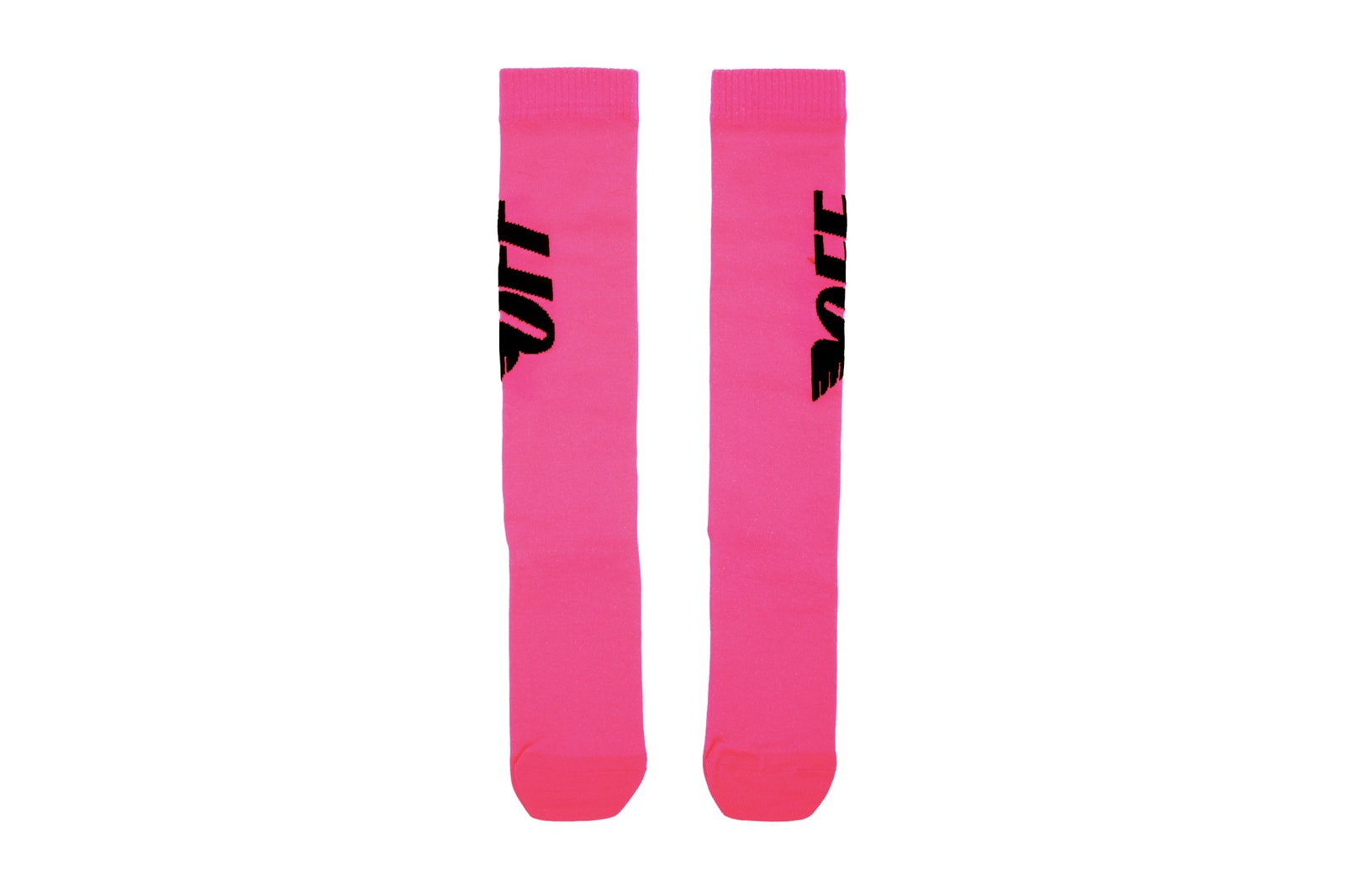 pink off white socks
