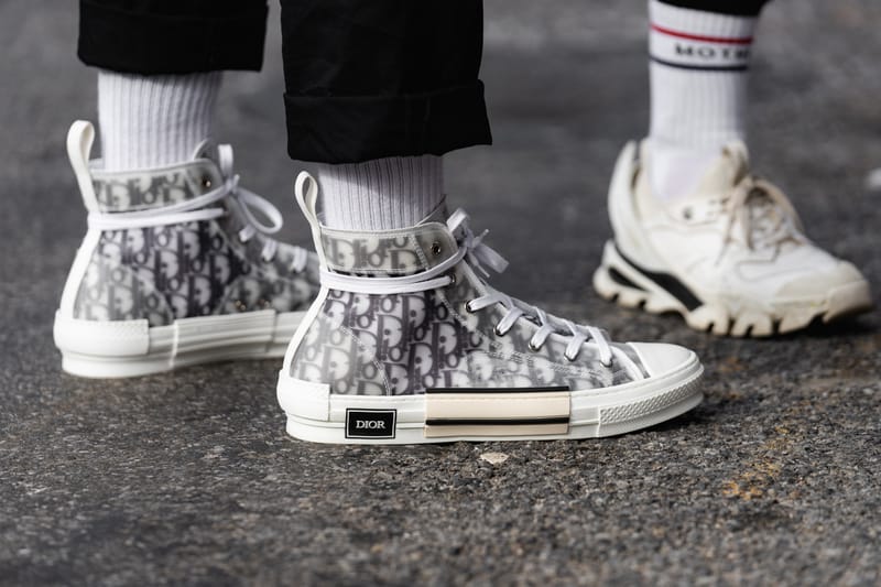 Dior converse on feet online