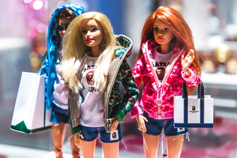 A BATHING APE - BAPE X BARBIE DOLL 三体セット Barbie Releases Exclusive Dolls With BAPE | Hypebae