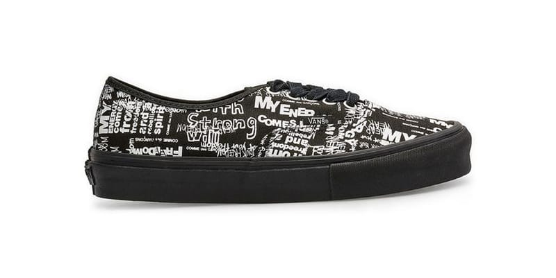 COMME des GARÇONS CDG x Vans Authentic Black White | Hypebae