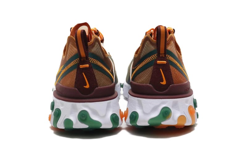 スニーカー Nike React Element 87 Orange Peel Nike React Element 87 