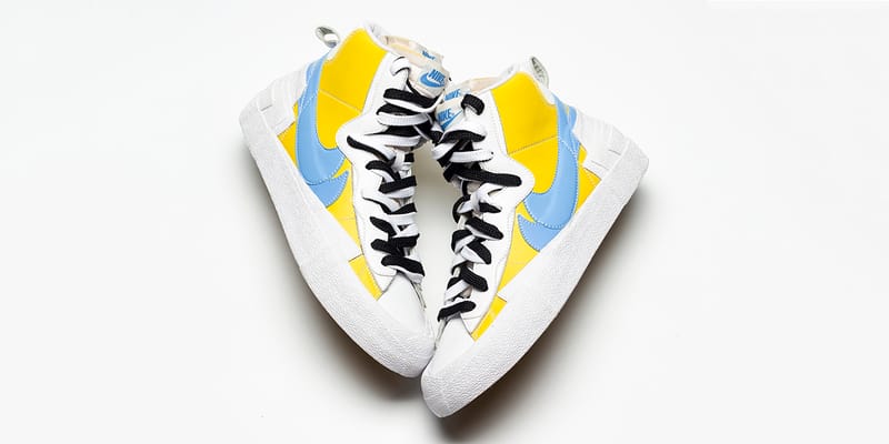 sacai x Nike Blazer Yellow & Baby Blue Release | Hypebae