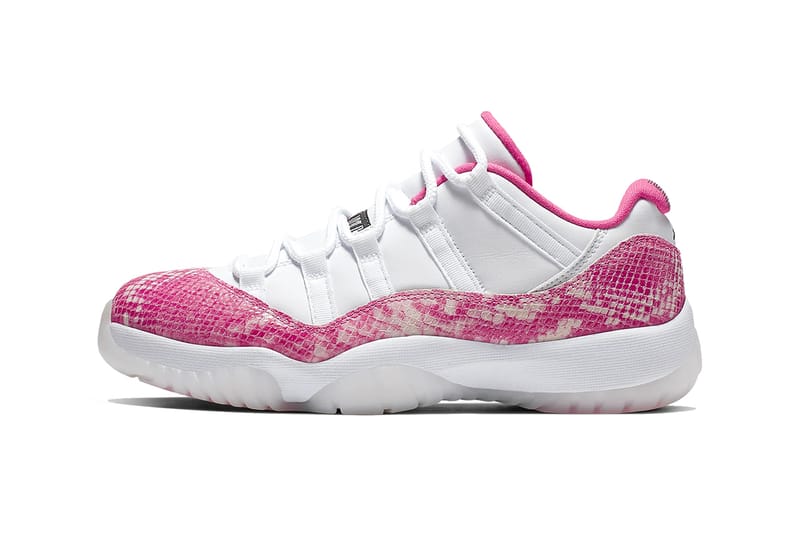 Air Jordan 11 Low ピンク/ホワイト Buy Air Jordan XI Retro Low White Pink Snakeskin | Hypebae