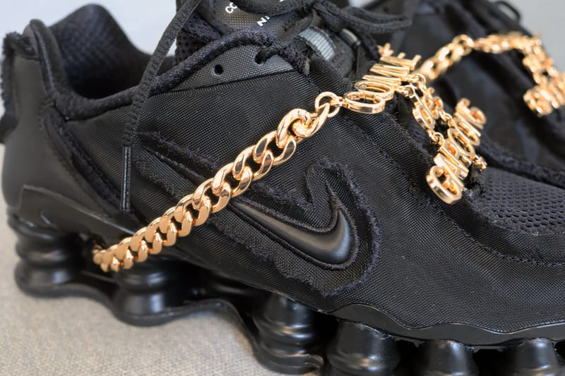 Comme Des Garçons Nike Shox TL Black Closer Look | Hypebae