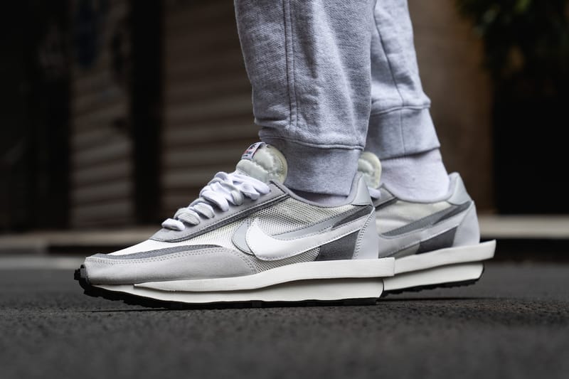sacai x Nike LDWaffle Daybreak On Foot Look | Hypebae