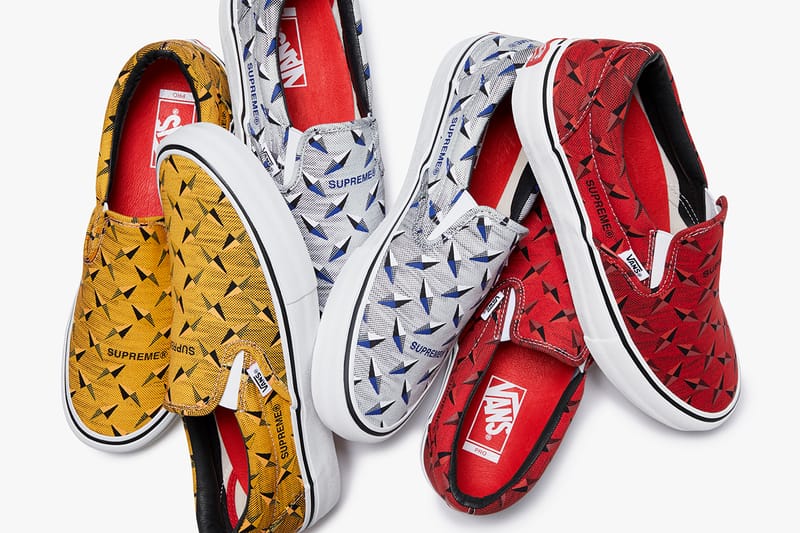 Supreme × Vans Slip-On Diamond Plate Supreme x Vans Debut Diamond Plate Collaboration | Hypebae