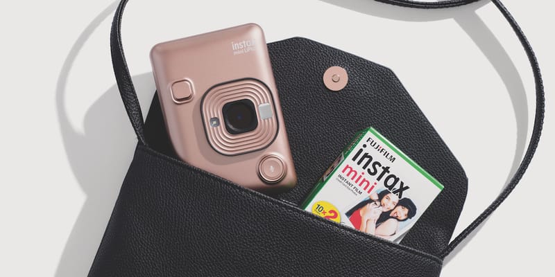 instax mini LiPlay ローズゴールド Fujifilm Instax Hybrid Instant Camera Rose Gold | Hypebae
